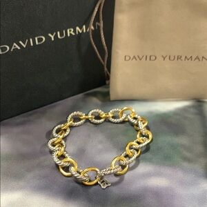 David Yurman Gold and Silver Bracelet